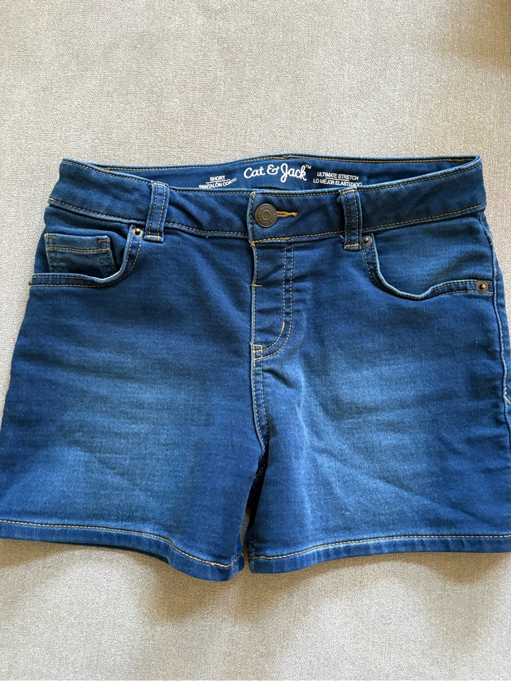 Cat & Jack Blue Denim Stretch Jean Shorts